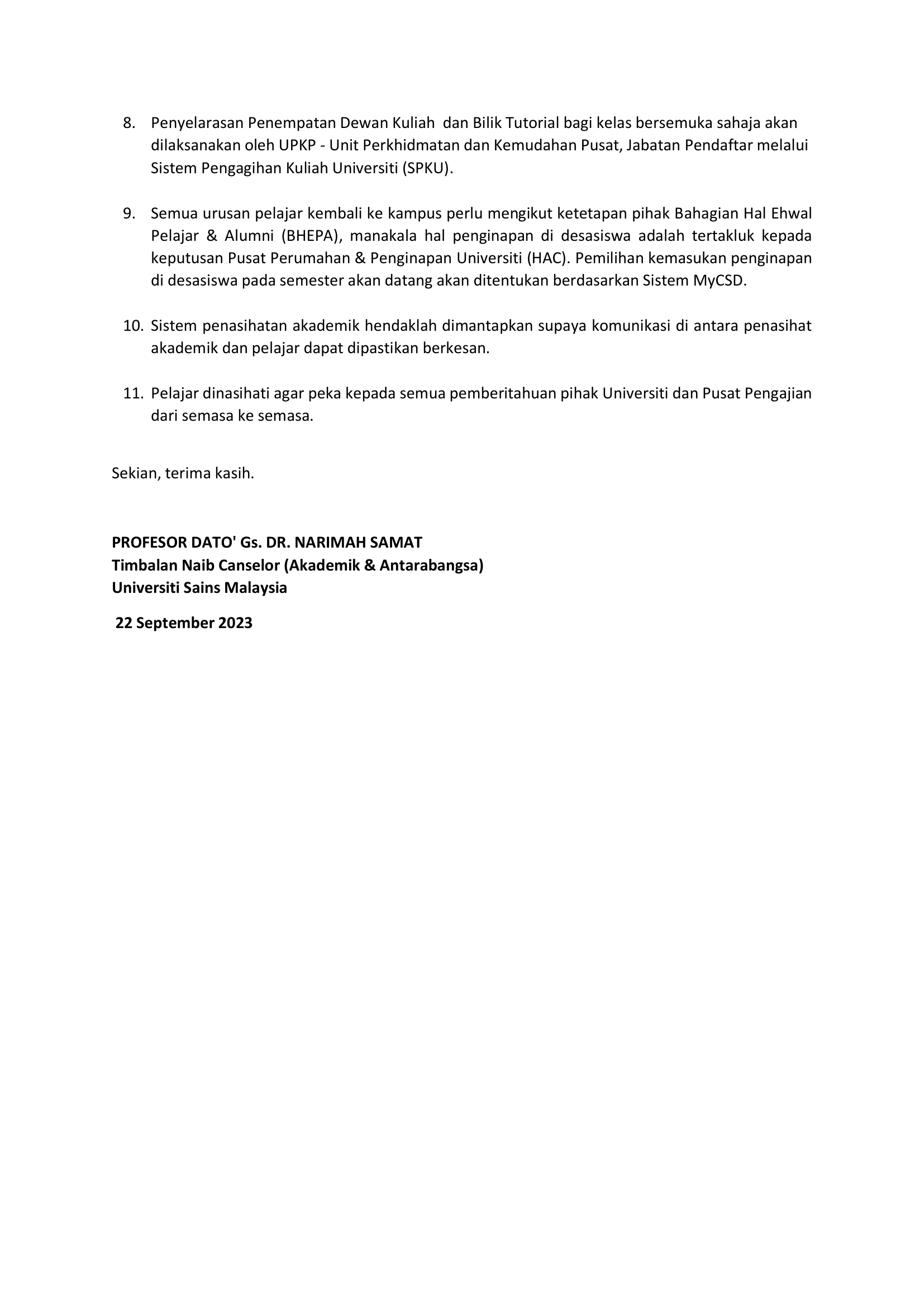 HEBAHAN TNCAA Bil.6 2023 Kemasukan Sem 1 SA 2023.2024 2