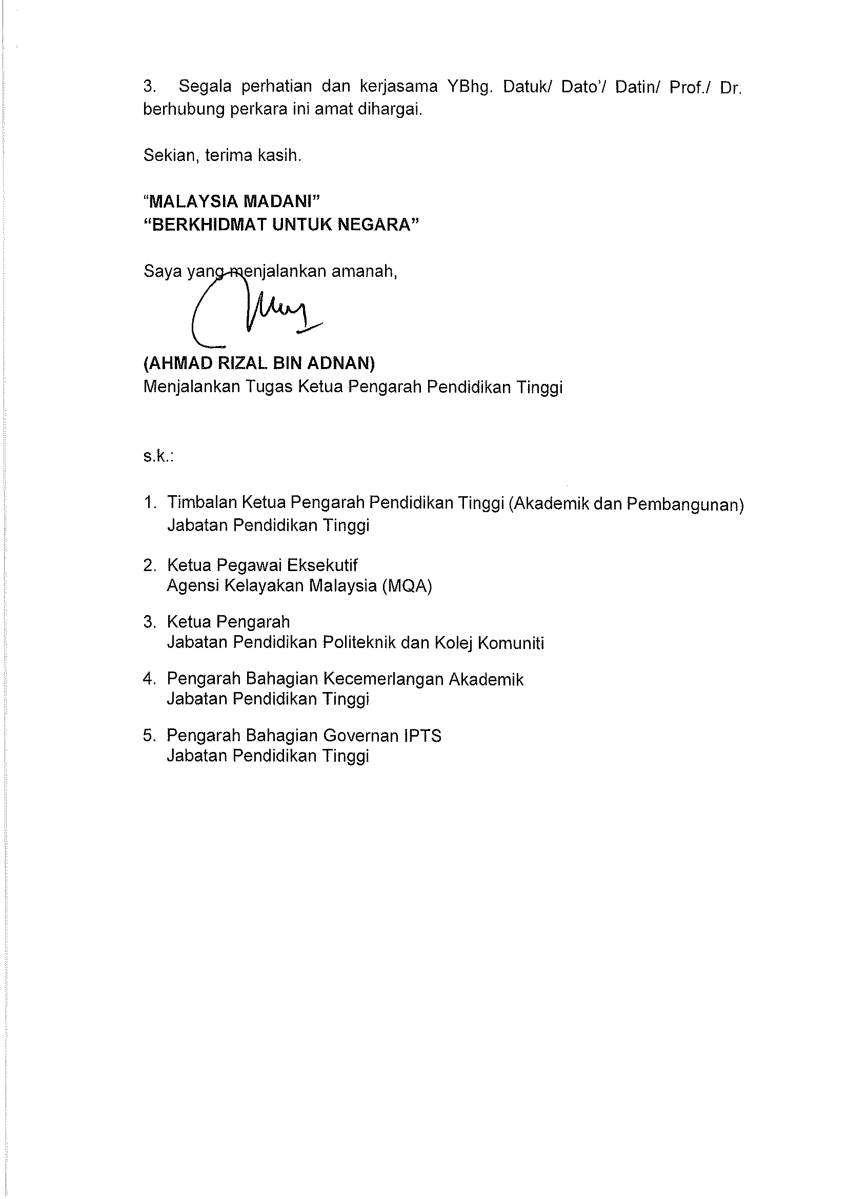 Pemakluman Pelaksanaan Kursus Matapelajaran Pengajian Umum secara Micro Credentials JPT1 2